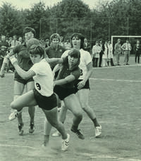 Vorrunde der DM 1973 im Feldhandball Foto: Gesine Küster, Leverkusen