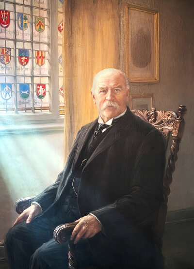Gem&auml;lde Portrait Wilhelm Bomann
